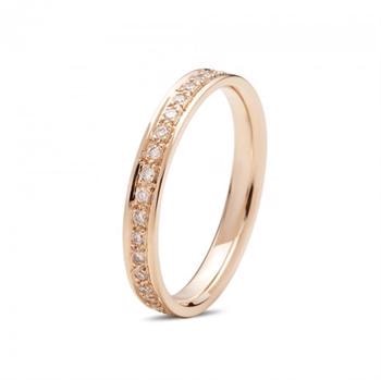 Diwa 14 kt rosaguld Diamant alliance ring, fra Nuran