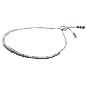 Tennis armbånd med totalt 1,88 ct blå safir