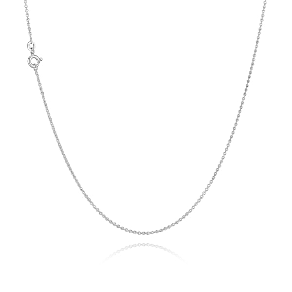 Anker rund i massivt 925 sterling sølv halskæde 1,5 mm bred (tråd 0,40) og længde 55 cm