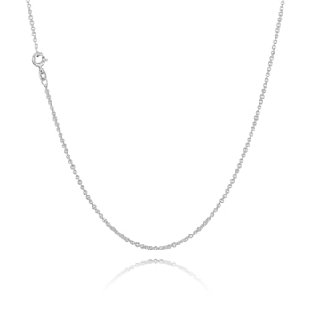 Anker rund i massivt 925 sterling sølv halskæde 1,8 mm bred (tråd 0,50) og længde 100 cm