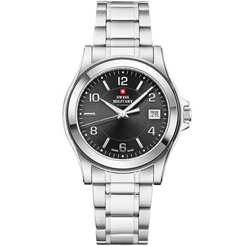Military  Stål quartz herre ur fra Swiss Militay By Chrono, SM34002.21