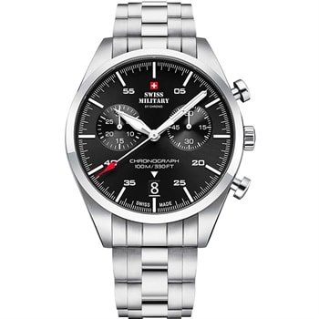 Swiss Military By Chrono Military Chronograph Stål quartz herre ur, model SM34090.01