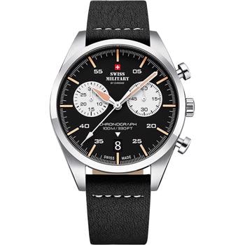 Swiss Military By Chrono Military Chronograph Stål quartz herre ur, model SM34090.03
