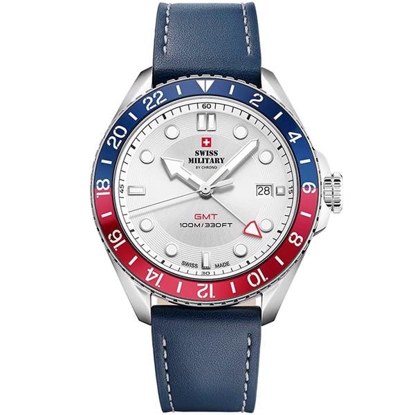 Swiss Military By Chrono Military Pepsi GMT Classic quartz herre ur
