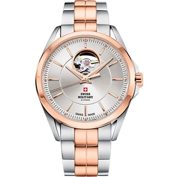 Swiss Military By Chrono Automatic Forgyldt stål og stål Automatik herre ur, model SMA34085.29