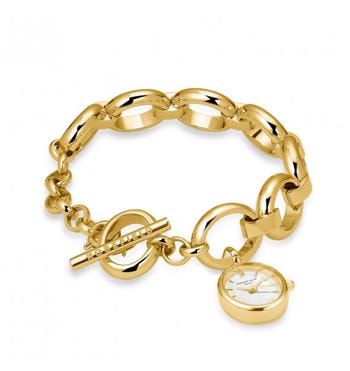 Rosefield The Octagon Charm Chain Forgyldt stål dame smykkeur