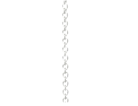 Rund anker kæde 40/60cm sterling sølv