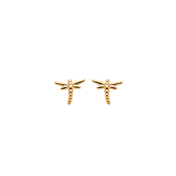 Christina Jewelry & Watches Dragonfly ørestikker forgyldt sølv