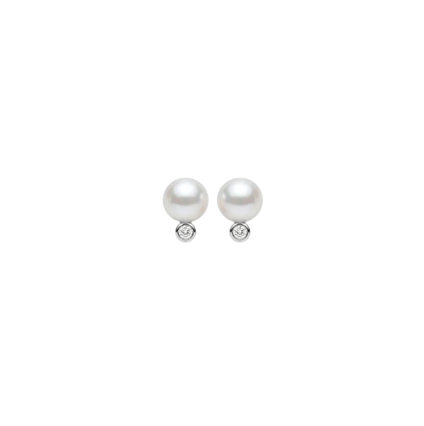 LG Diamond and Pearl ørestikker sølv, fra Christina Jewelry & Watches