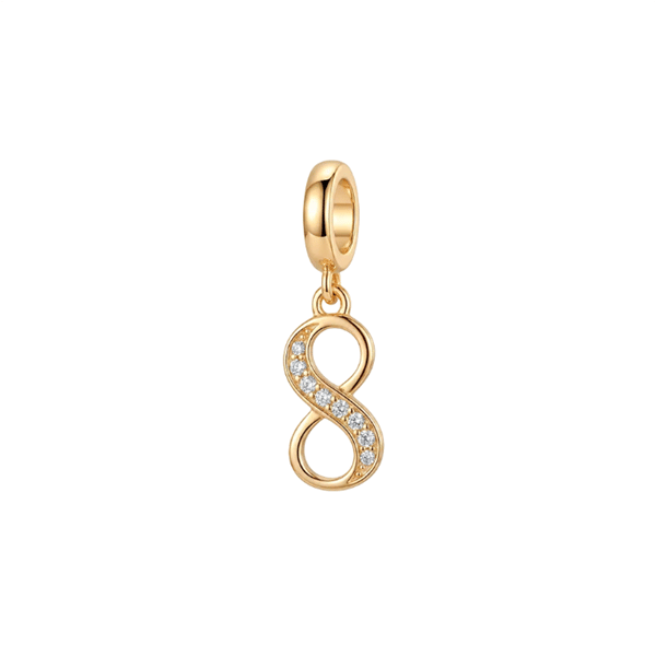 Eternity hænger charm 4 mm forgyldt sølv, fra Christina Jewelry & Watches