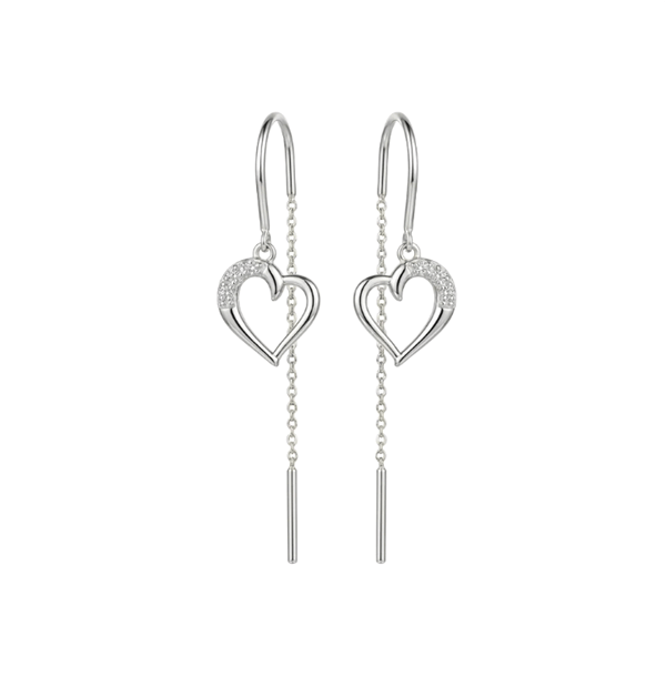 Love Story ørehænger sølv , fra Christina Jewelry & Watches