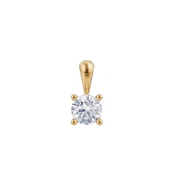 14 kt guld Luxury Solitaire vedhæng med i alt 0,25 ct Labgrown diamant Top Wesselston VS2