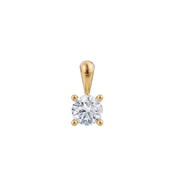 14 kt guld Luxury Solitaire vedhæng med i alt 0,25 ct Labgrown diamant Top Wesselston VS2