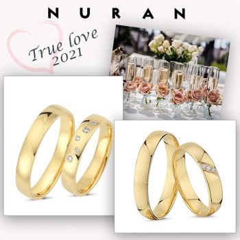 True Love Vielsesringe 8 karat