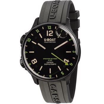 Capsoil Doppiotempo Rustfri stål batteridrevet quartz Herre ur fra U-Boat, U8840