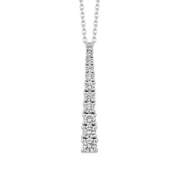 Model V3009-100-14HG, Empire vedhæng med halv carat diamanter i forløb hos Guldsmykket.dk
