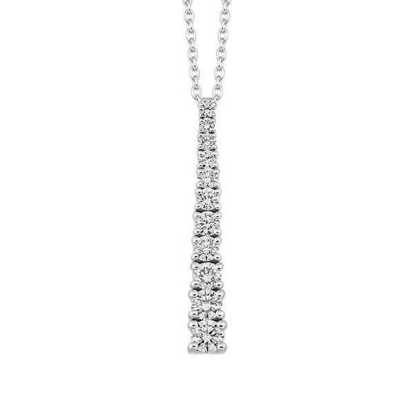 Model V3009-100-14HG, Empire vedhæng med halv carat diamanter i forløb hos Guldsmykket.dk