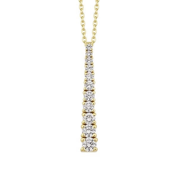 Model V3009-100-14RG, Empire vedhæng med halv carat diamanter i forløb hos Guldsmykket.dk