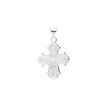 Vedhæng Dagmarkors med glat bagside 18x16 mm sterling sølv