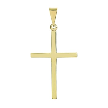 Vedhæng kors stav, 8 karat, 32x22 mm