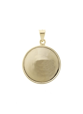 Vedhæng plade Ø17mm, 14 karat