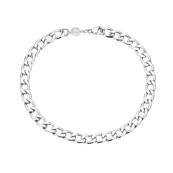Armbånd af lækker panserkæde i rustfrit stål fra Danske Samie
