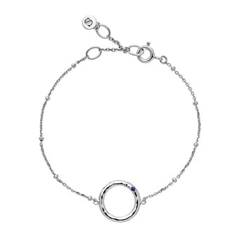 Armbånd med Ocean blue zirkonia i sterling sølv fra Anabel x Sistie