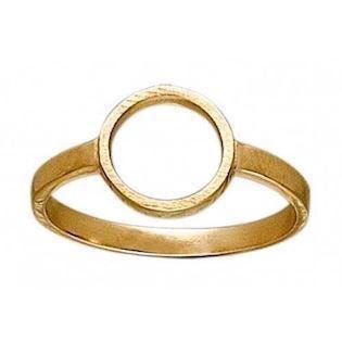 Zöl fingerring i forgyldt sterling sølv med Cirkel "Circles"
