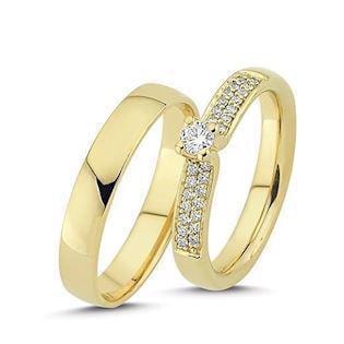 Sparkling love kærligheds ringe vielsesringe
