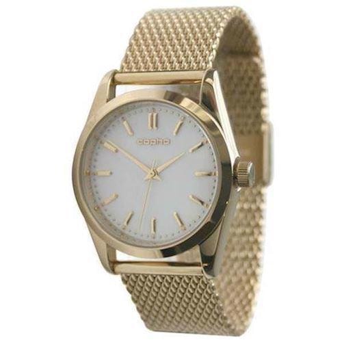 Model 209GOMEG20 CLASSIC LADY FORGYLDT MED HVID URSKIVE DAMEUR FRA COPHA