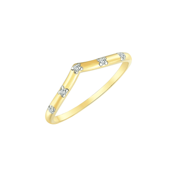 14 karat Guld ring med glitrende sten, fra Støvring design