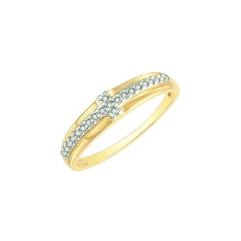 8 karat Guld ring med zirkonia fra Støvring design