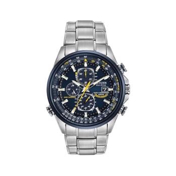 Promaster Sky Blue Angels mat rustfri stål Eco drive radio controlled quartz Herre ur fra Citizen, AT8020-54L