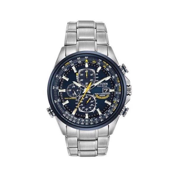 Promaster Sky Blue Angels mat rustfri stål Eco drive radio controlled quartz Herre ur fra Citizen, AT8020-54L