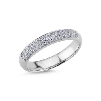 Nuran Beauté 14 karat ring med 0,46 ct pavéfattet brillanter i hvidguld