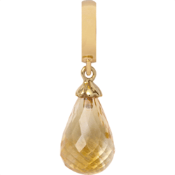 610-G01Citrine , Christina Charm * køb det billigst hos Guldsmykket.dk her