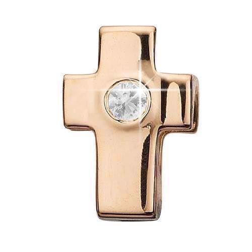 Christina Forgyldt sølv Topaz Cross Kors med topaz, model 623-G35 køb det billigst hos Guldsmykket.dk her