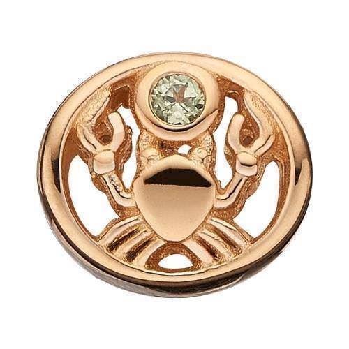 Christina Forgyldt sølv Krebsen Krebsen med grøn Peridot, model 623-G59 køb det billigst hos Guldsmykket.dk her