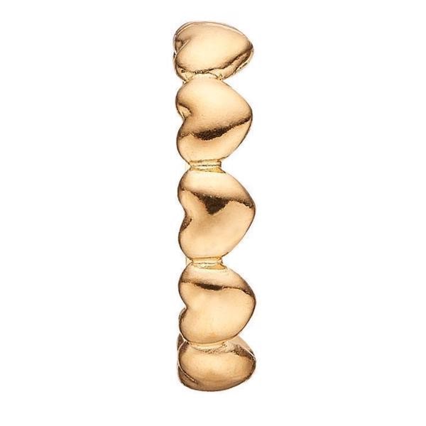 Model 630-g85, elegant lille hjerte charm hos Guldsmykket.dk