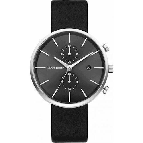 Linear mat rustfri stål Seiko quartz med chrono Herre ur fra Jacob Jensen, JJ620