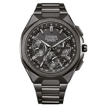 Citizen Attesa herreur i super titanium, 44 mm, sort skive