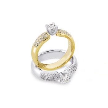 Nuran 14 karat Copenhagen med 0,10-1,0 carat brillant med Pavé