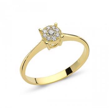 Coronet 14 karat guld ring med 0,21 carat brillant