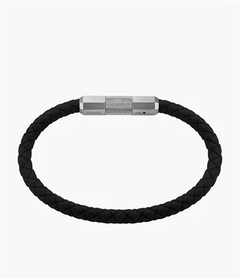 Fossil Machine armbånd i sort stål