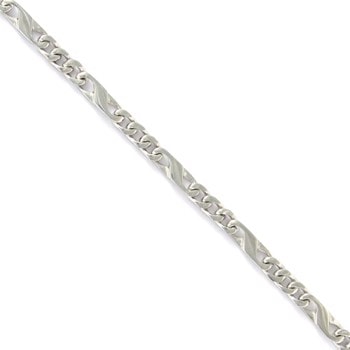 Ara plain, 14 kt hvidgulds armbånd & halskæder fra 