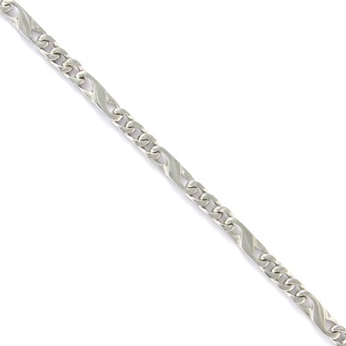 Ara plain, 14 kt hvidgulds armbånd & halskæder fra 