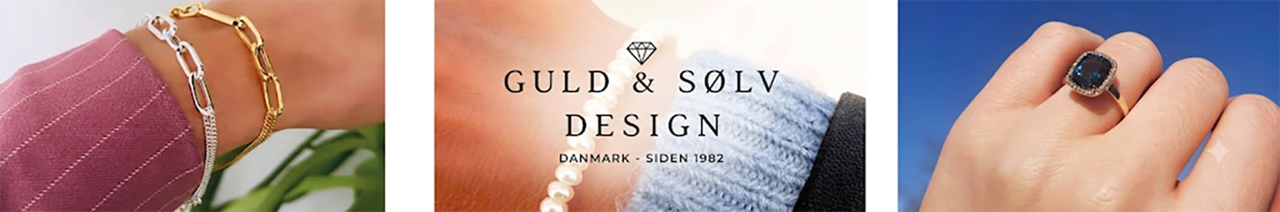 Guld og Sølv Design smykker til kvinder, mænd og børn