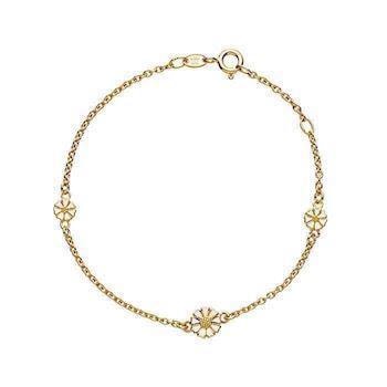Lund Copenhagen Marguerit 925 sterling sølv armbånd forgyldt, model 90102319-M