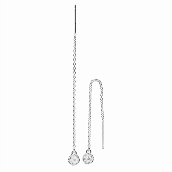 Lund Copenhagen Marguerit øreringe i 925 sterling sølv