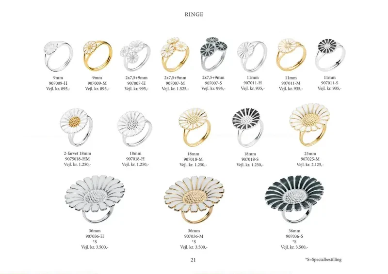Lund Copenhagen Marguerit katalog 2026/27, side 21: Ringe
